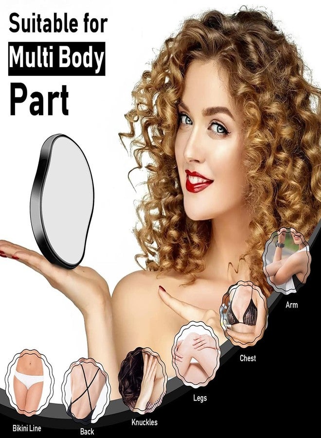 VIYOT مزيل شعر كريستالي، أداة إزالة شعر غير مؤلمة للنساء والرجال، بديل لشفرات الحلاقة والشمع، عبوة من قطعتين - Image 2